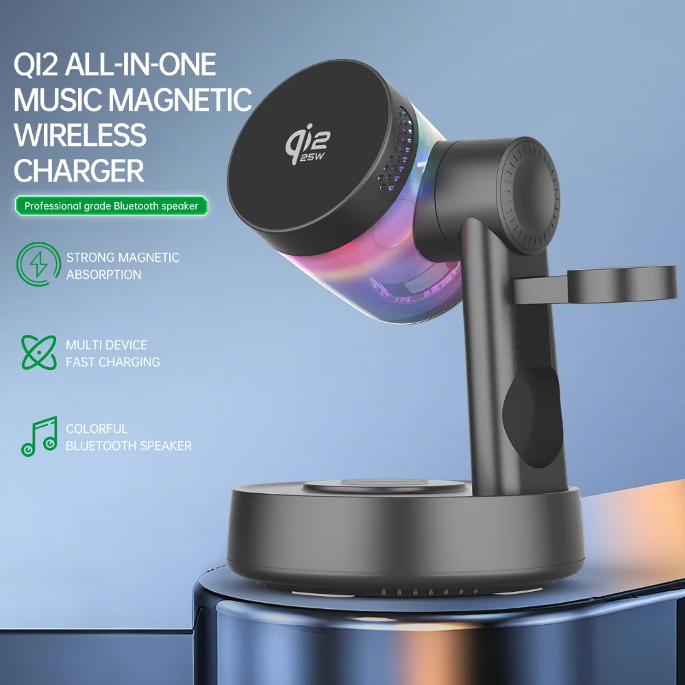 Wireless Charger Watch - ที่ชาร์จไร้สายแม่เหล็ก Qi2 25W พร้อมไฟ RGB สำหรับ