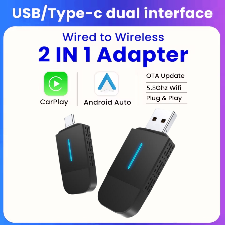 Smartwatch Universal - อะแดปเตอร์ ANYFAR แบบไร้สายสำหรับ CarPlay และ Android