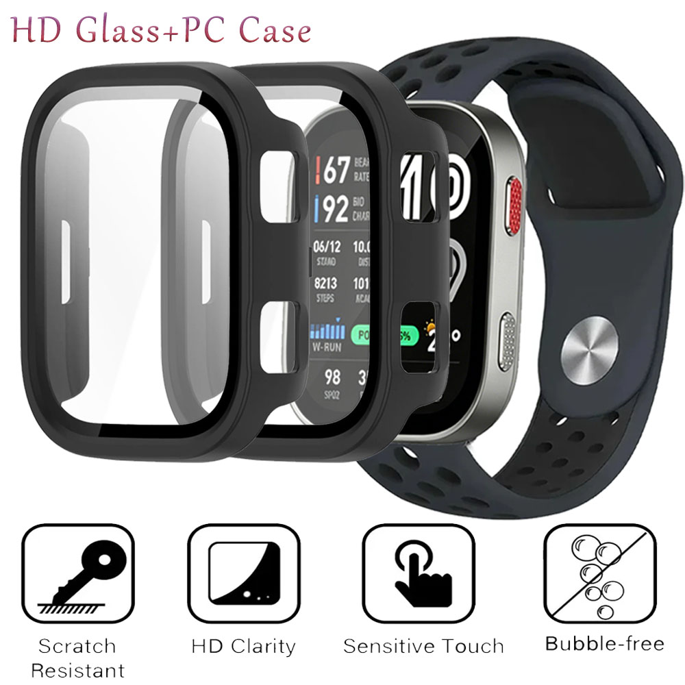Amazfit Smartwatch Accessories - กระจก HD+เคส PC แข็งสำหรับ Amazfit Bip