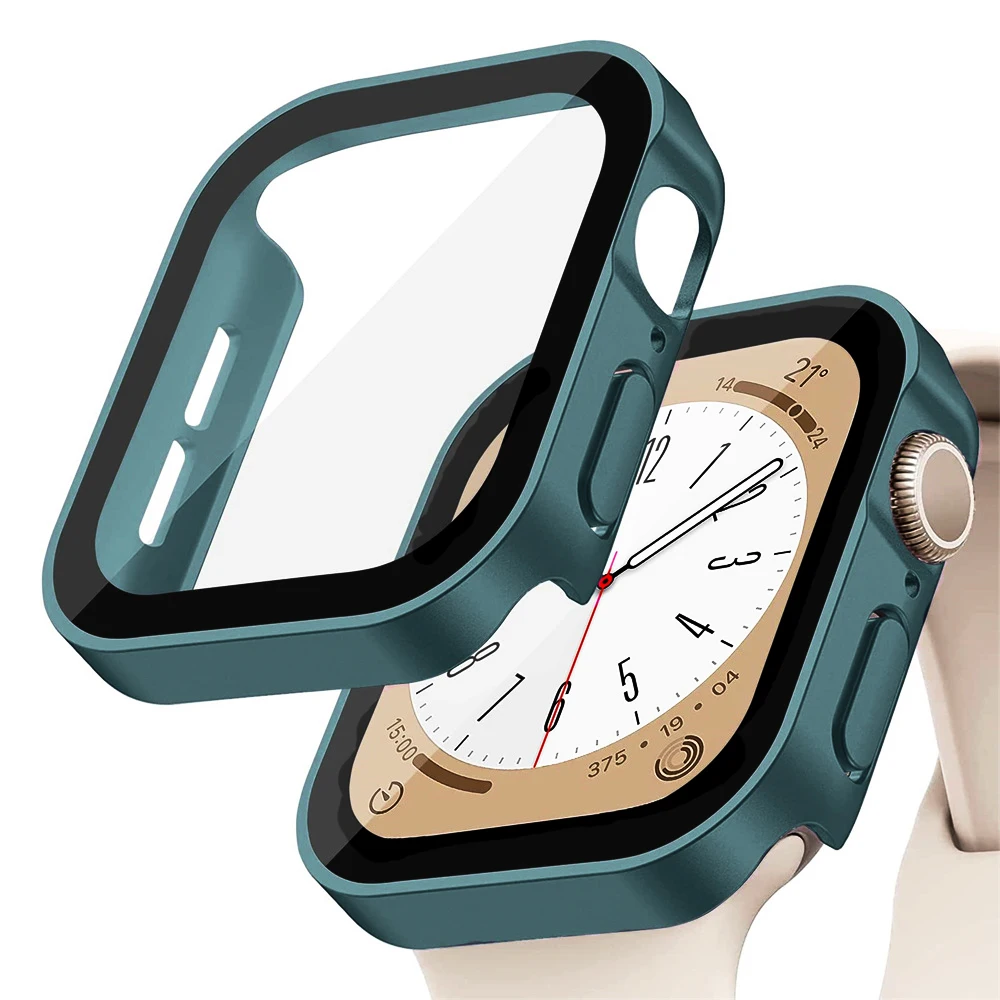 Apple Smartwatch Accessories - แก้ว + ฝาครอบสําหรับ Apple Watch case