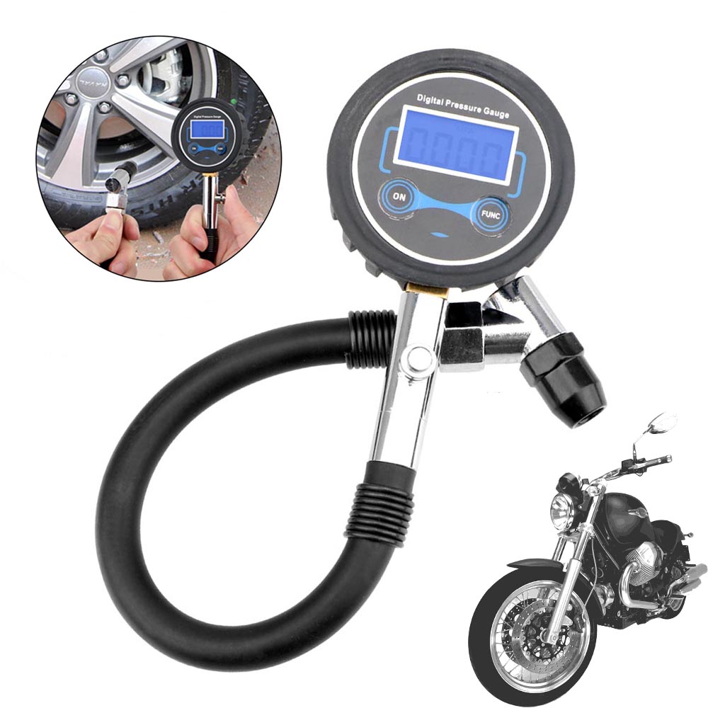 Smartwatch Universal - เครื่องวัดความดันลมยาง0-200Psi เครื่องวัดแรงดันลมยางรถมอเตอร์ไซค์เครื่องทดสอบความแม่นยำสูงทดสอบวินิจฉัยมิเตอร์ดิจิตอล TPMS อุปกรณ์เสริมรถยนต์สากล