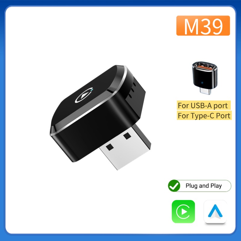 Smartwatch Universal - คาร์เพลย์ แอนดรอยด์ ออโต้อะแดปเตอร์ไร้สายดองเกิล USB 5G WIFI