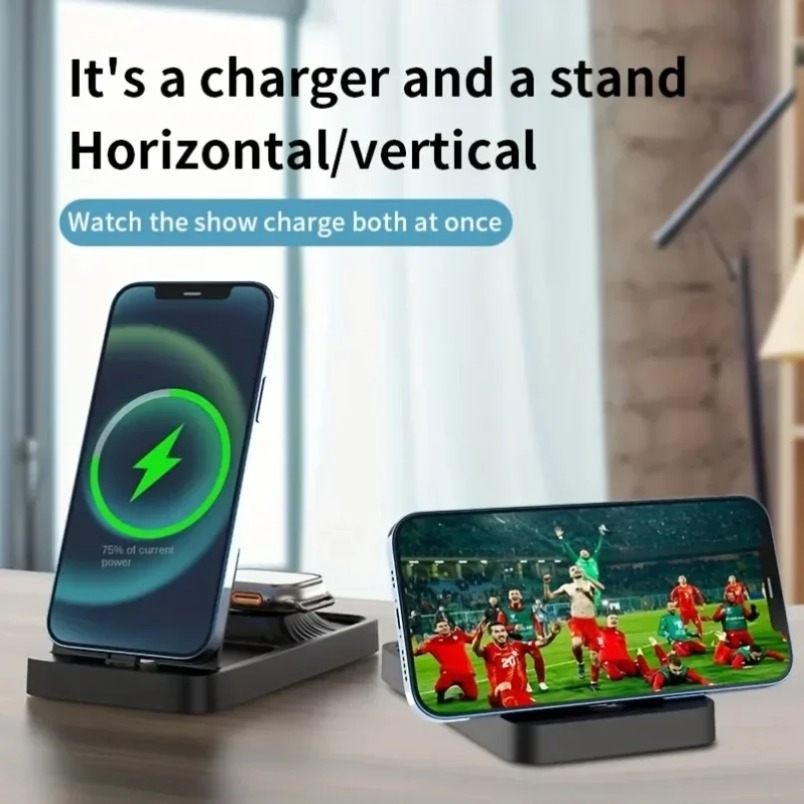 Wireless Charger Watch - แท่นชาร์จไร้สาย 3 in 1 สำหรับ Apple