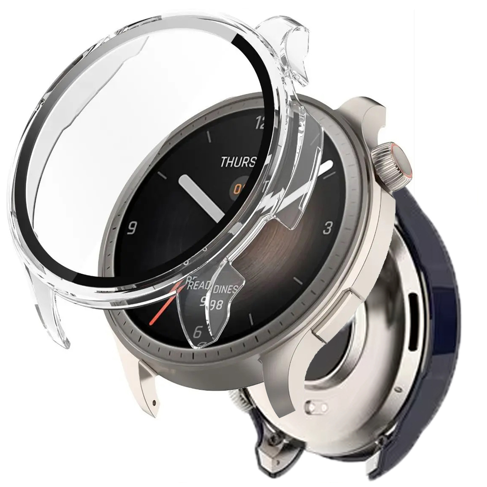 Amazfit Smartwatch Accessories - ป้องกันหน้าจอสําหรับ Amazfit BALANCE Smartwatch ป้องกันกรณีกระจกนิรภัยอุปกรณ์เสริมสําหรับ Huami