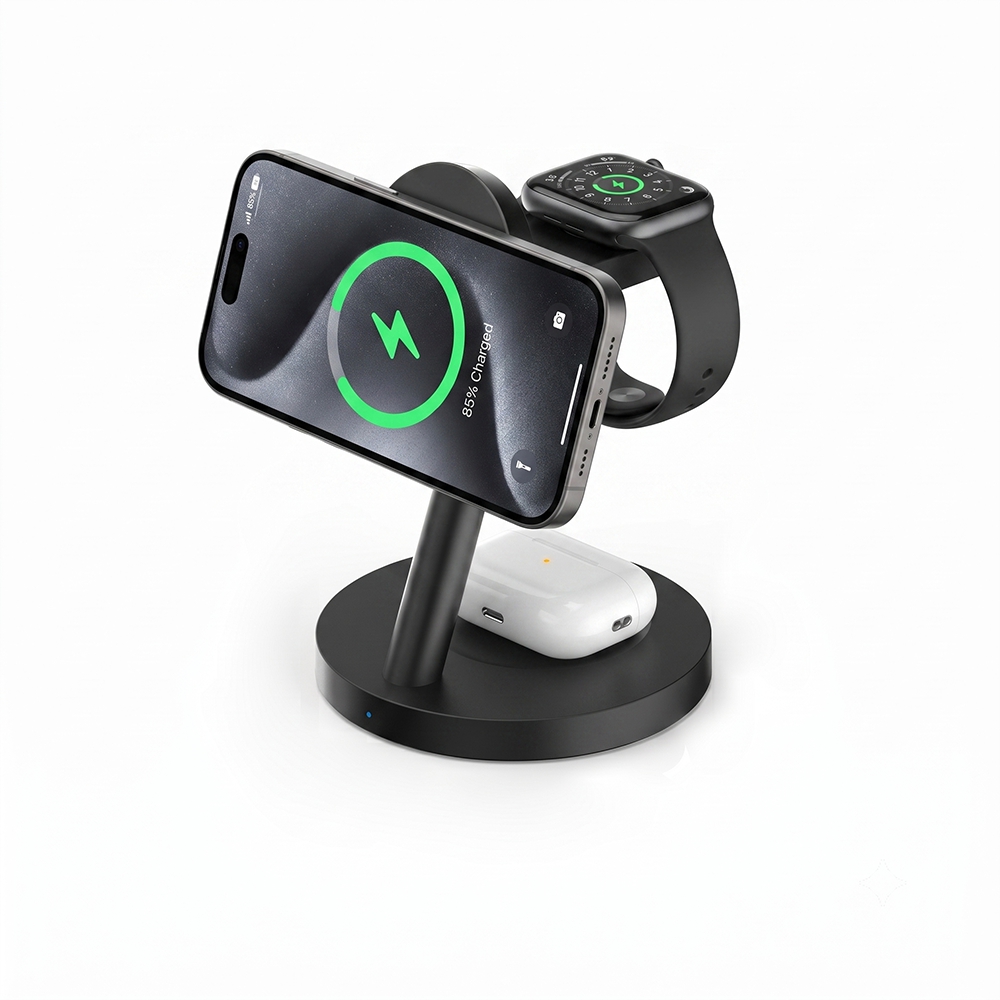 Wireless Charger Watch - แท่นชาร์จไร้สายแม่เหล็ก Qi2.2 25W พร้อมอะแดปเตอร์จ่ายไฟ 45W สำหรับ