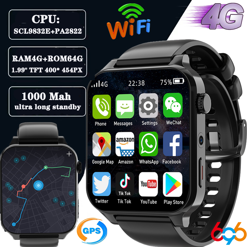 Smartwatch Instagram - 2023 RAM 4GB ROM 64GB 1.99นิ้ว4G