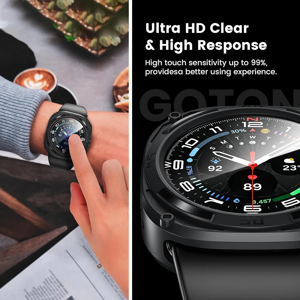 แก้ว + ฝาครอบสําหรับ Samsung G - Watch Case Bumper บทวิจารณ์และราคา