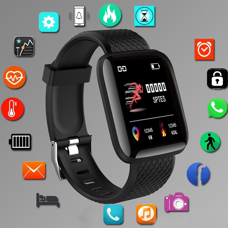 กีฬาSmartwatchสร้อยข้อมือฟิตเน - Android Smartwatch Accessories บทวิจารณ์และราคา