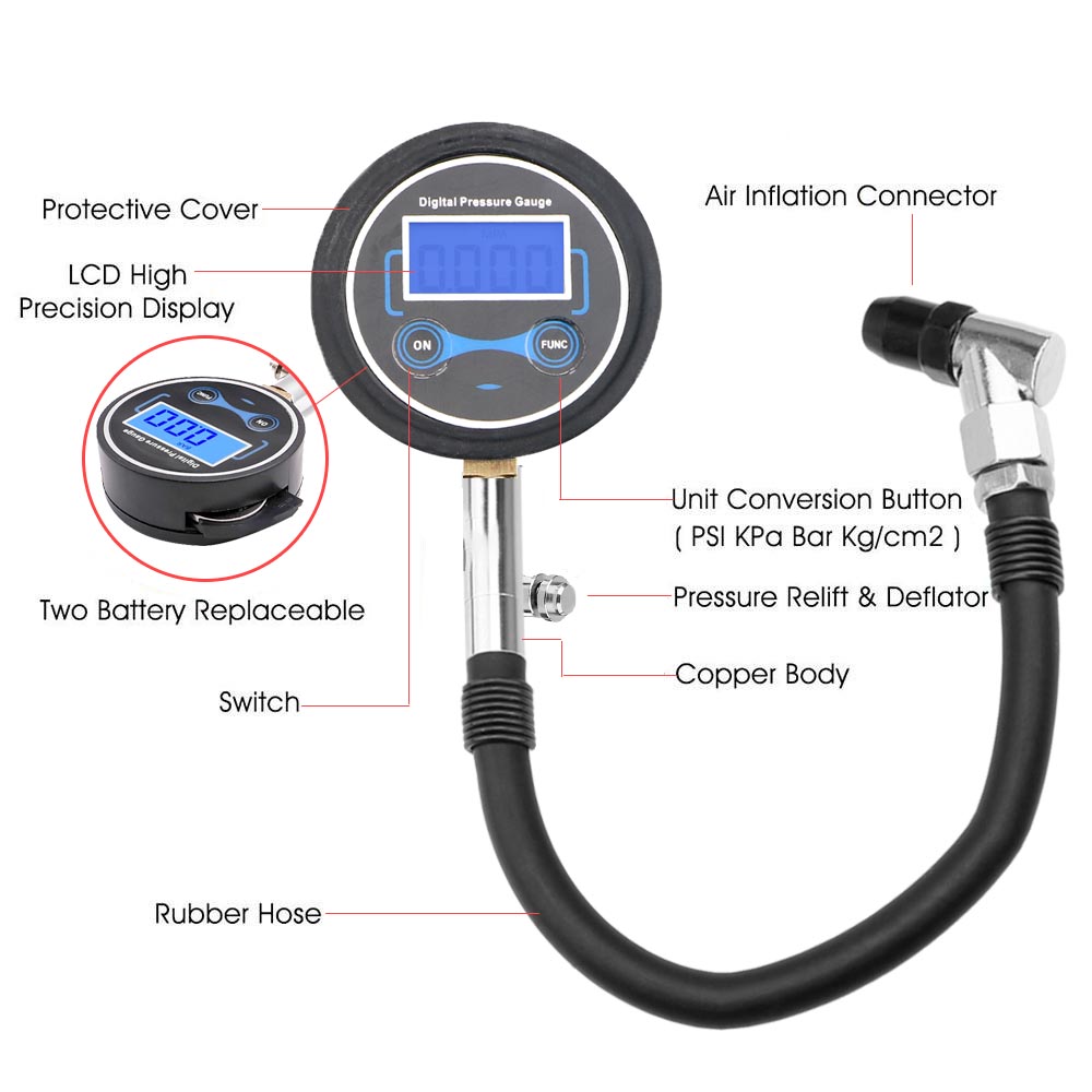 เครื่องวัดความดันลมยาง0-200Psi - Smartwatch Universal บทวิจารณ์และราคา