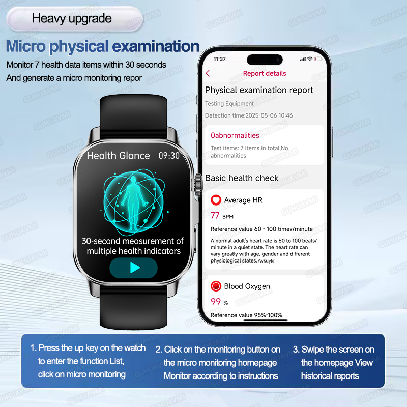 สมาร์ทวอทช์วิเคราะห์อารมณ์สำหร - Android Smartwatch Accessories บทวิจารณ์และราคา