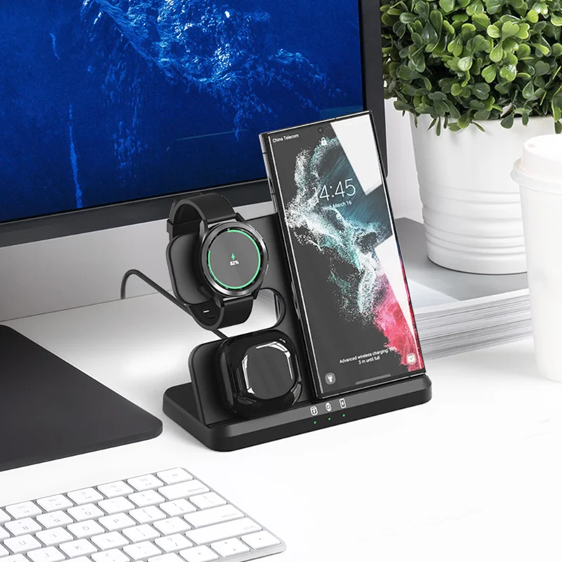 เครื่องชาร์จ 3 ใน 1 สำหรับซัมซ - Wireless Charger Watch บทวิจารณ์และราคา