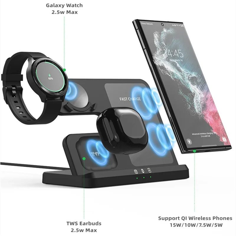 เครื่องชาร์จ 3 ใน 1 สำหรับซัมซ - Wireless Charger Watch บทวิจารณ์และราคา