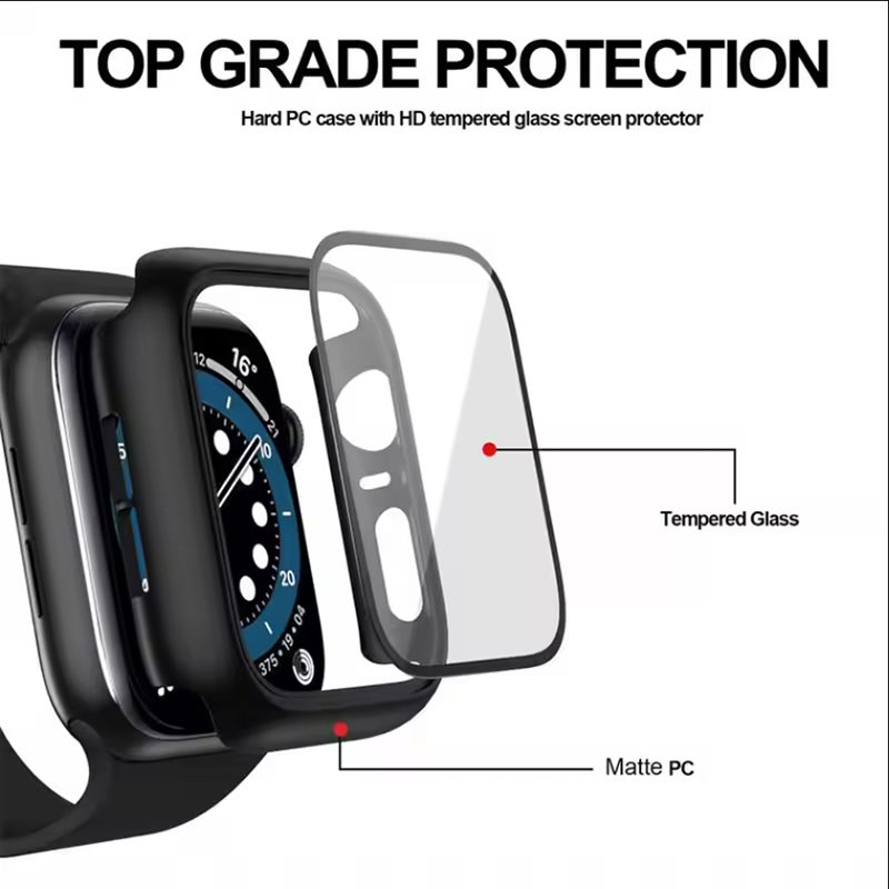 กระจกนิรภัย+ฝาครอบสำหรับแอปเปิ - Watch Case Bumper บทวิจารณ์และราคา