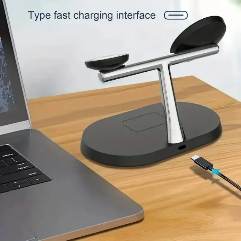 แท่นชาร์จไร้สายแม่เหล็ก 3 in 1 - Watch Charger Cable บทวิจารณ์และราคา