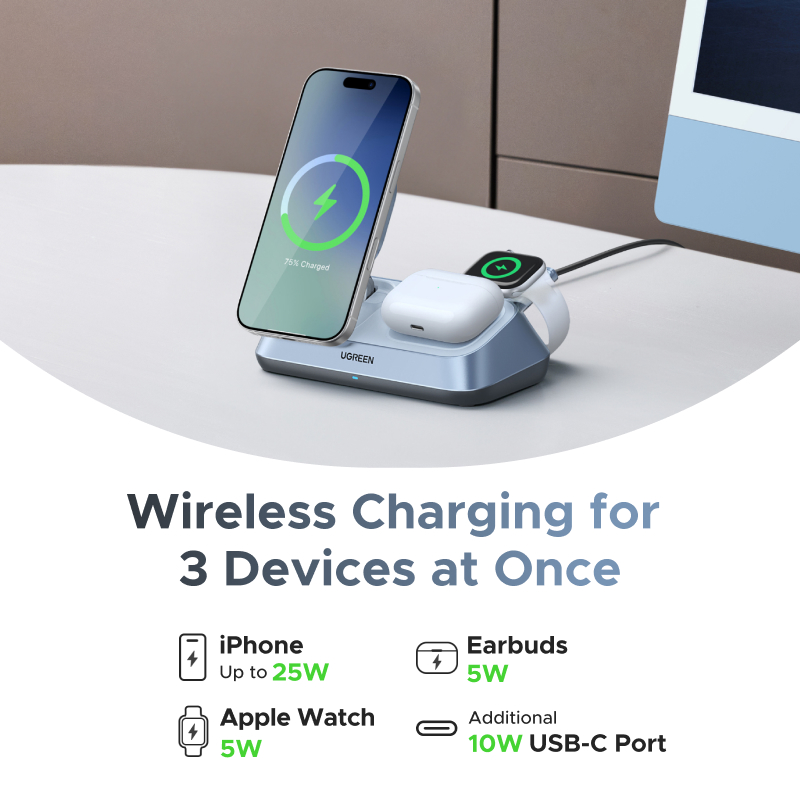 แท่นชาร์จไร้สายแม่เหล็ก UGREEN - Wireless Charger Watch บทวิจารณ์และราคา