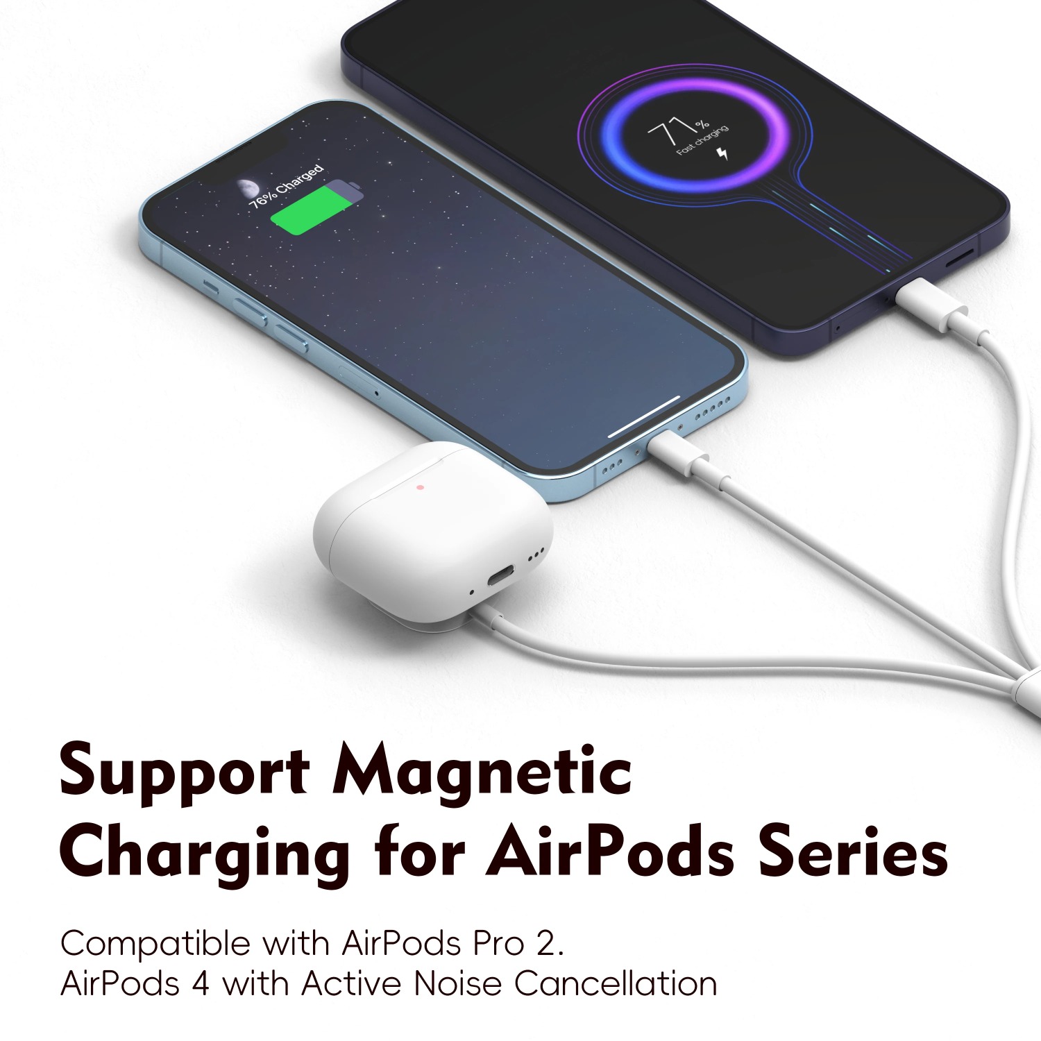 สายชาร์จแม่เหล็ก 3 in 1 สำหรับ - Magnetic Charging Stand บทวิจารณ์และราคา