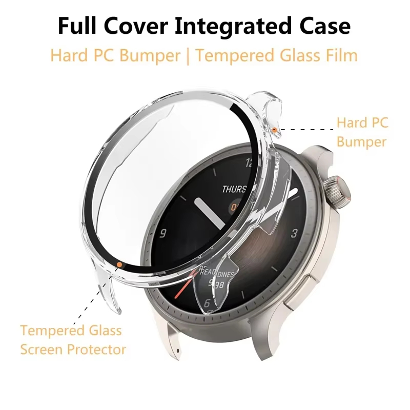 เคสกระจกนิรภัยสำหรับนาฬิกาอัจฉ - Amazfit Smartwatch Accessories บทวิจารณ์และราคา