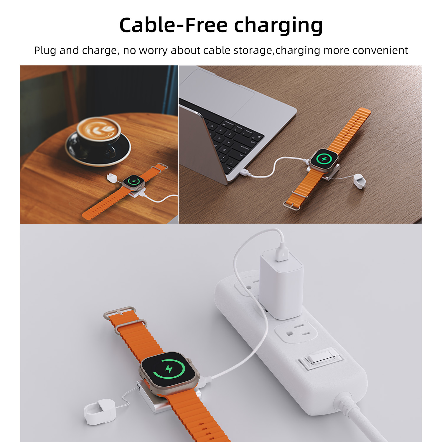 โบโนลาเครื่องชาร์จไร้สายแบบแม่ - Watch Charger Cable บทวิจารณ์และราคา