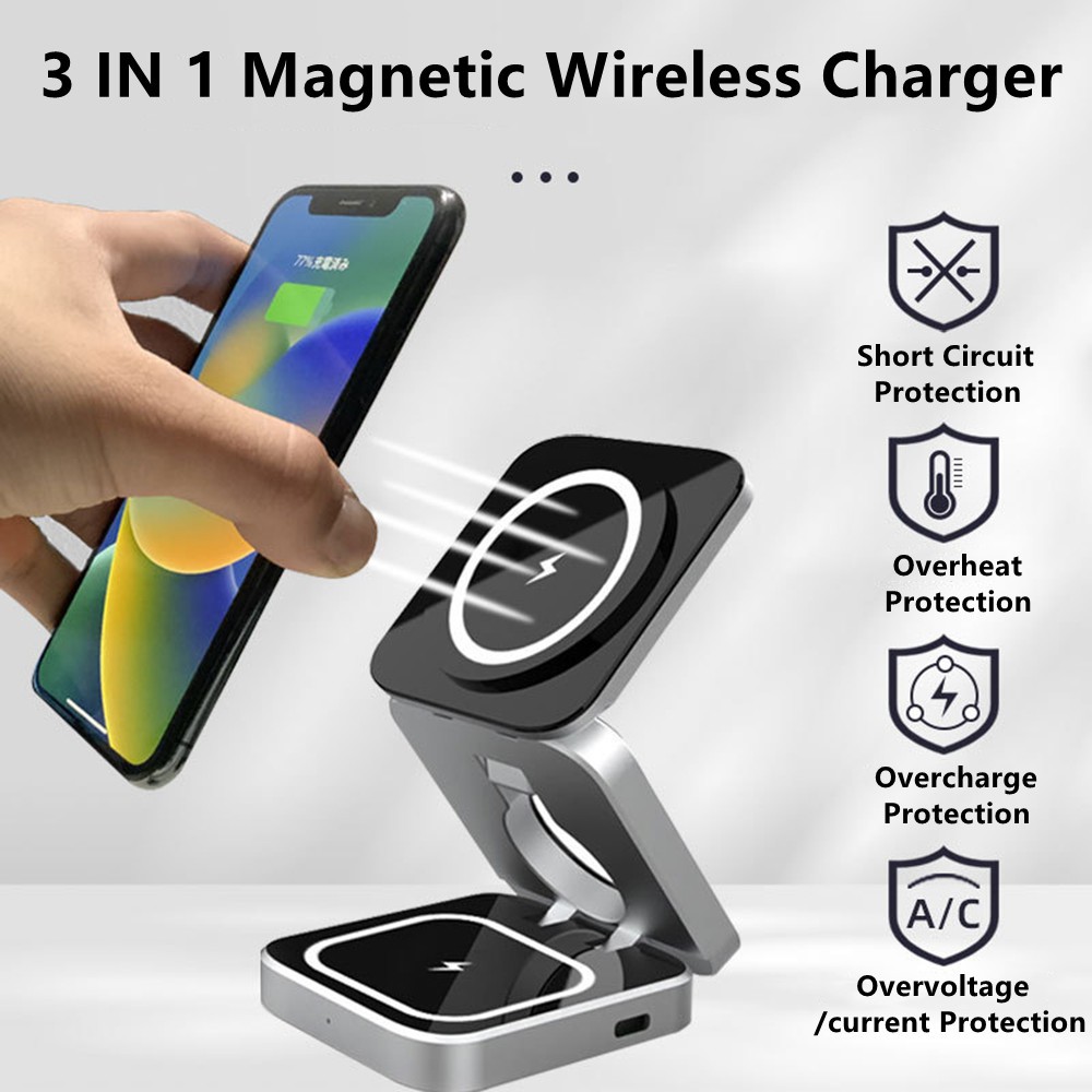 เครื่องชาร์จไร้สายแม่เหล็กแบบพ - Wireless Charger Watch บทวิจารณ์และราคา