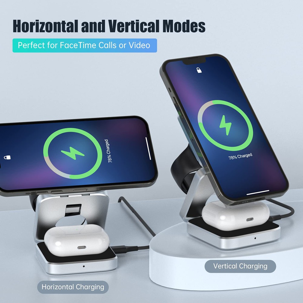 เครื่องชาร์จไร้สายแม่เหล็กแบบพ - Wireless Charger Watch บทวิจารณ์และราคา
