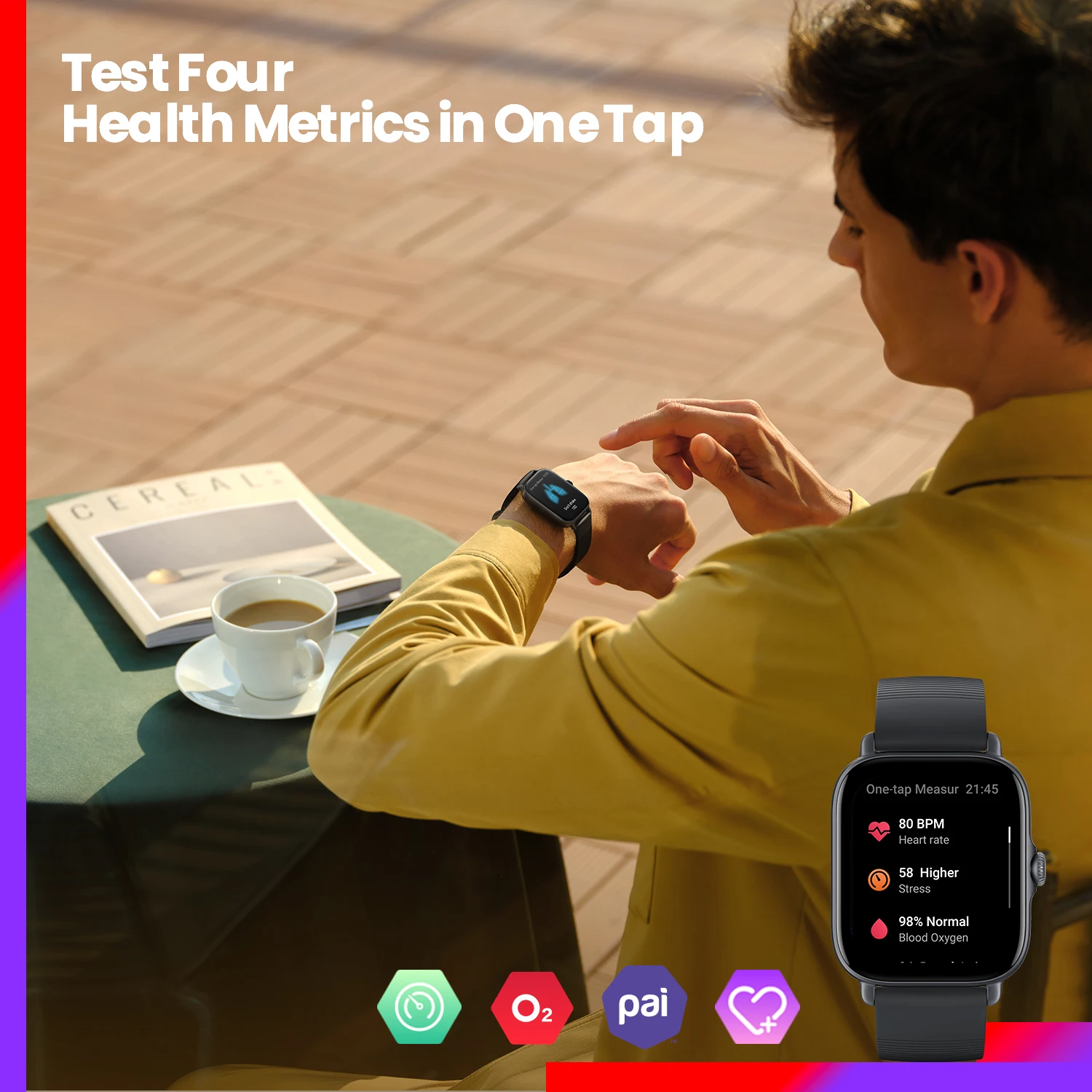 สมาร์ทวอทช์ Amazfit GTS 3 กันน - Smartwatch Instagram บทวิจารณ์และราคา