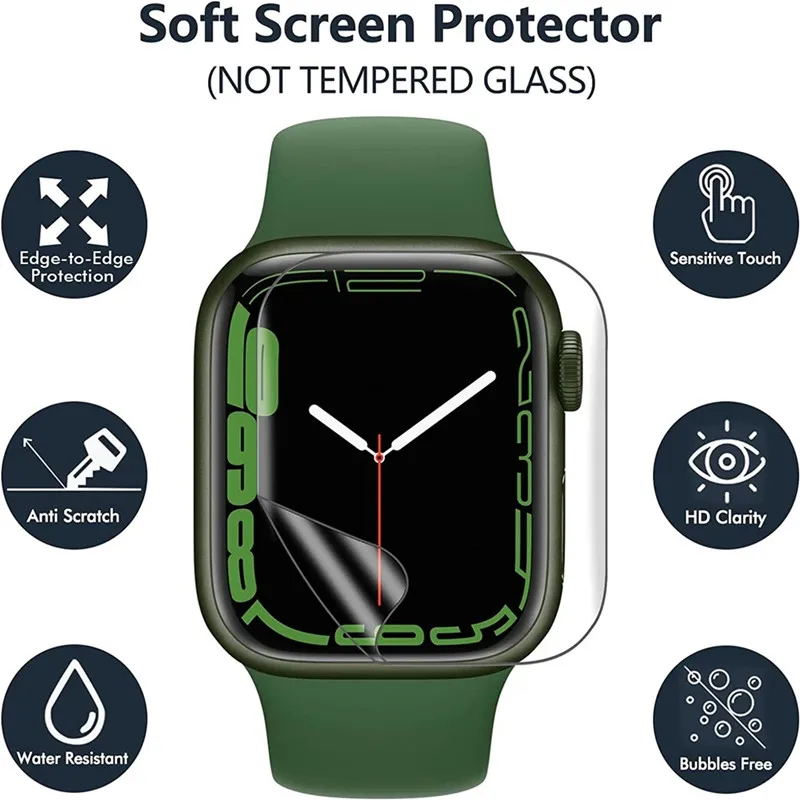 3PCS ฟิล์มไฮโดรเจลสำหรับแอปเปิ - Watch Case Bumper บทวิจารณ์และราคา