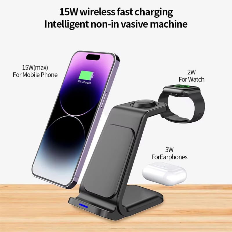 แท่นชาร์จไร้สาย 3 in 1 15W สำห - Watch Charger Cable บทวิจารณ์และราคา
