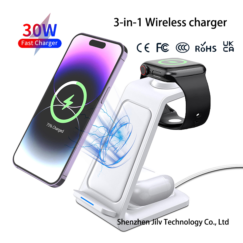 แท่นชาร์จไร้สาย 3 in 1 15W สำห - Watch Charger Cable บทวิจารณ์และราคา